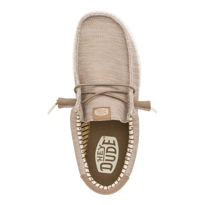 Hey Dude Men's Wally Stretch Sox Shoe in Tan
