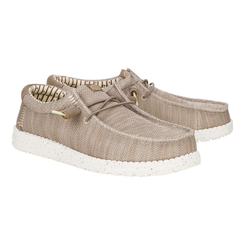 Hey Dude Men's Wally Stretch Sox Shoe in Tan