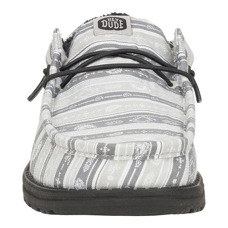 Hey Dude Men's Wally Funk Surf Blanket Shoe in Grey/Black