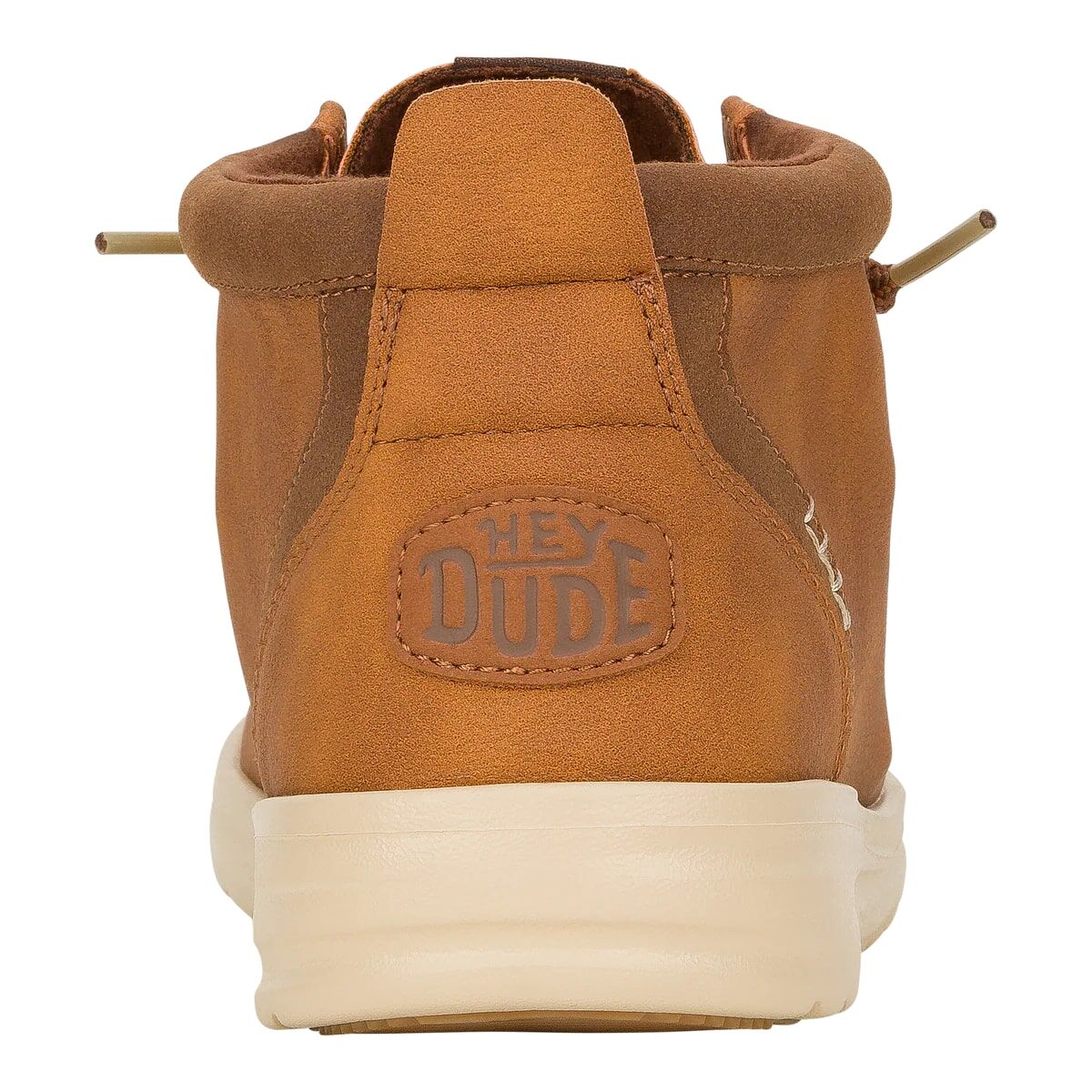 Hey Dude Men's Wally Mid Gripr Classic Shoe in Cognac