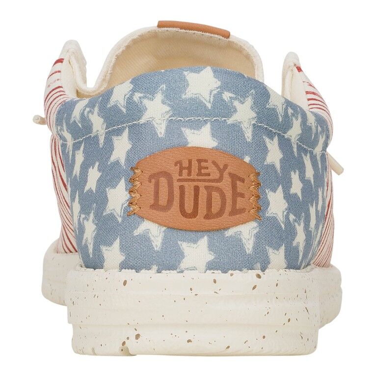 Hey Dude Men's Wally Funk Americana Stars Shoe