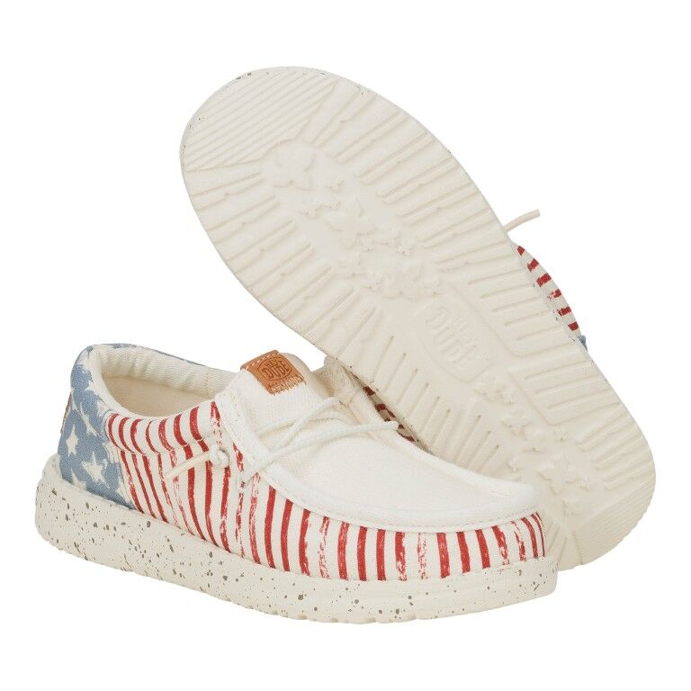 Hey Dude Boy's Wally Funk Americana Stars Shoe