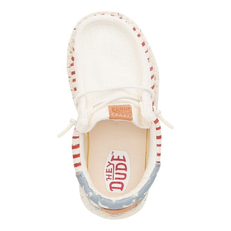 Hey Dude Boy's Wally Funk Americana Stars Shoe