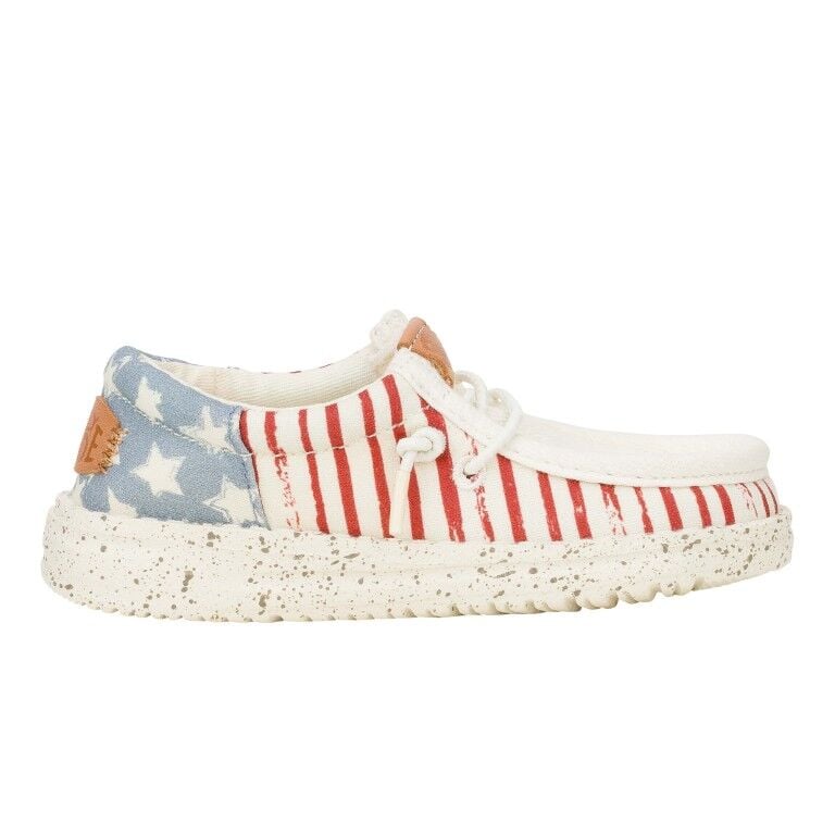 Hey Dude Boy's Wally Funk Americana Stars Shoe