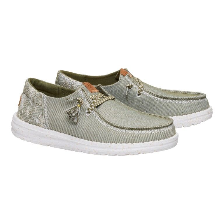 Hey Dude Women's Wendy Funk Embroidered Floral Slip On Shoe