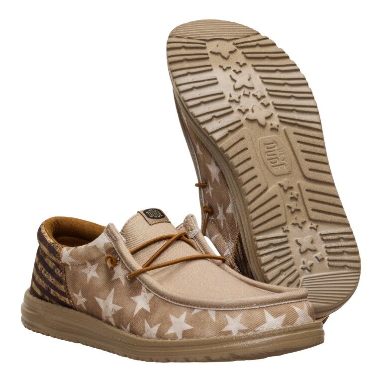 Hey Dude Men's Wally Funk Patriot Shoe
