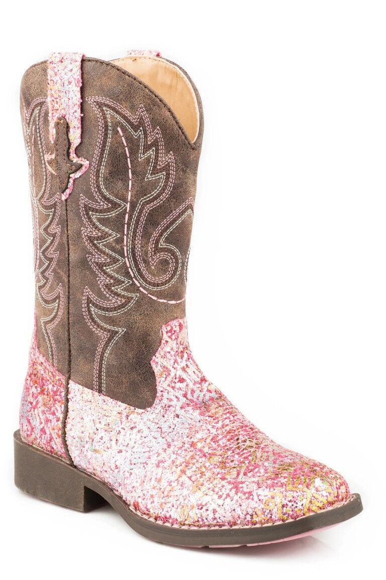 Roper Girl's Glitter Aztec Boot