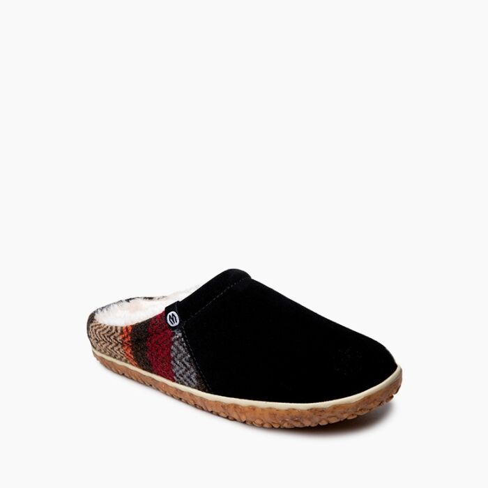 Minnetonka Women's Tahoe Slipper in Black Multi