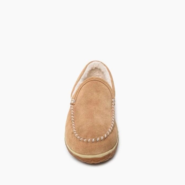 Minnetonka Men's Tilden Slipper in Cinnamon