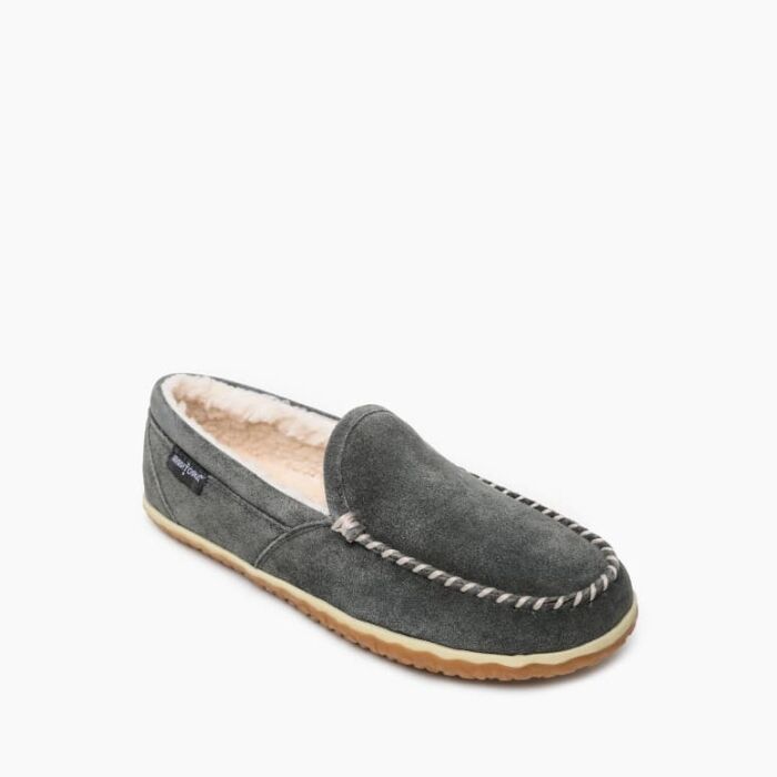Minnetonka Men's Tilden Slipper in Grey