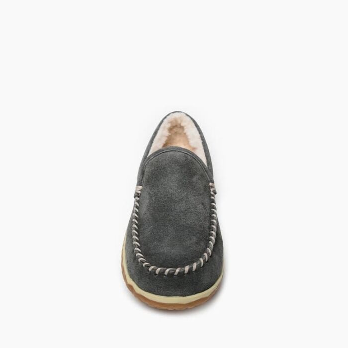 Minnetonka Men's Tilden Slipper in Grey