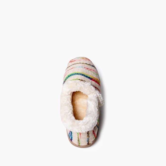 Minnetonka Women's Dina Slipper in Cream Multi