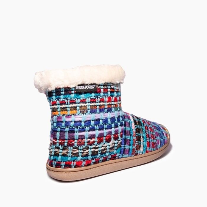 Minnetonka Women's Betty Slipper in Turquoise Multi