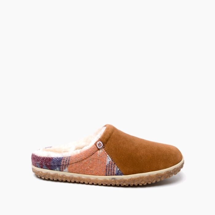 Minnetonka Women's Tahoe Slipper in Brown Multi
