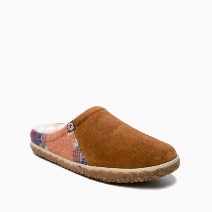 Minnetonka Women's Tahoe Slipper in Brown Multi