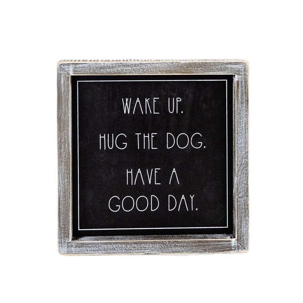 Adams & Co. Wake Up Reversible Wood Frame Sign - Thumbnail 2
