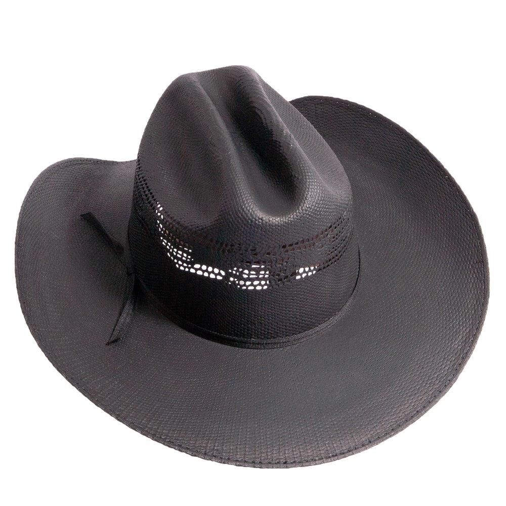 American Hat Makers Men's Bozeman Straw Cowboy Hat in Black