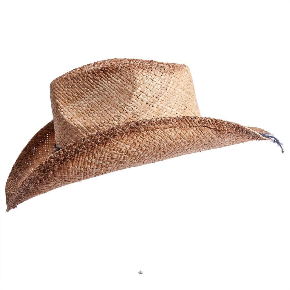 American Hat Makers Women's Dusty Straw Cowgirl Sun Hat in Natural