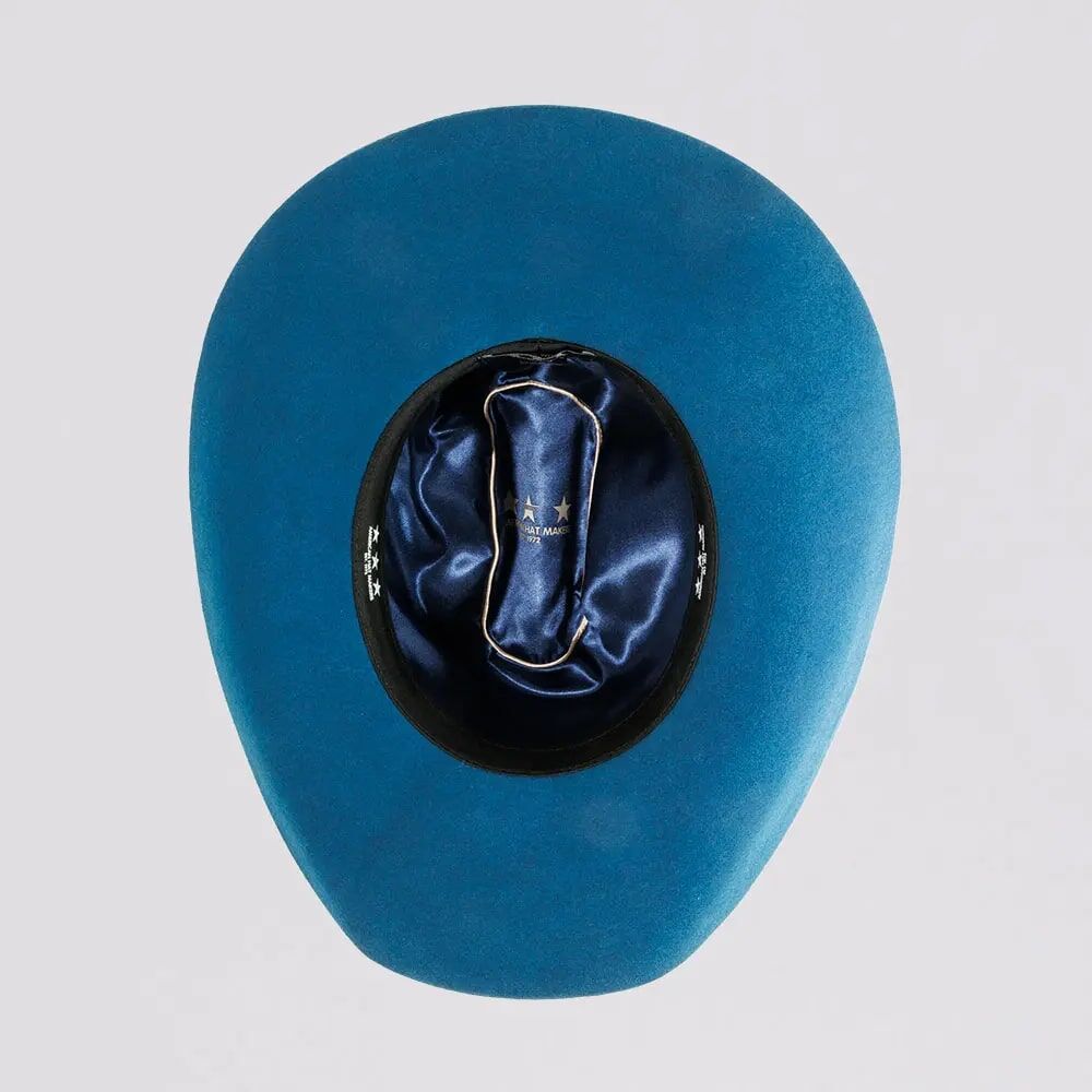 American Hat Makers Women's Cattleman Felt Cowgirl Hat in Sapphire