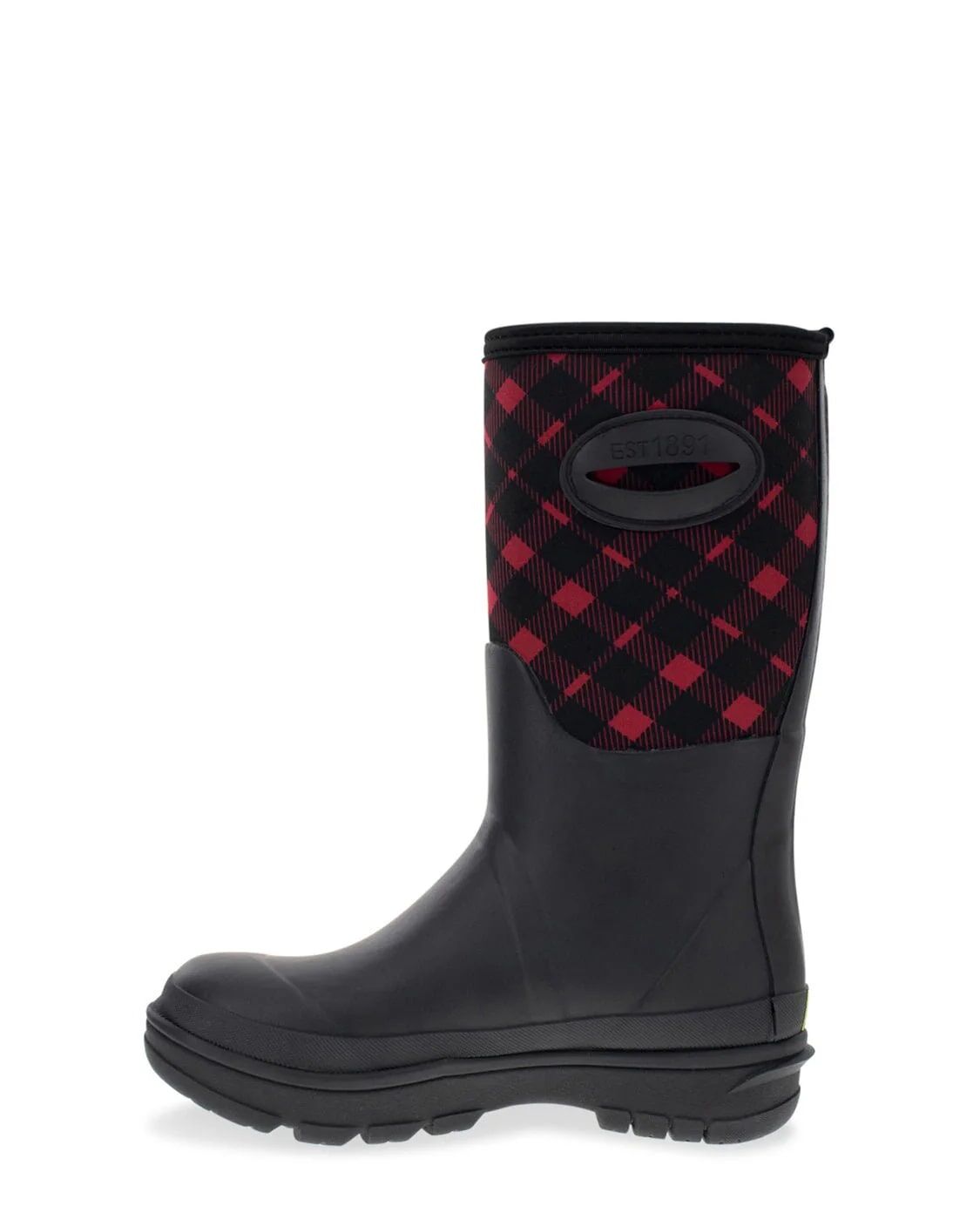 Western Chief Women's Buffalo Check Neoprene Mid Cold Weather Boot 