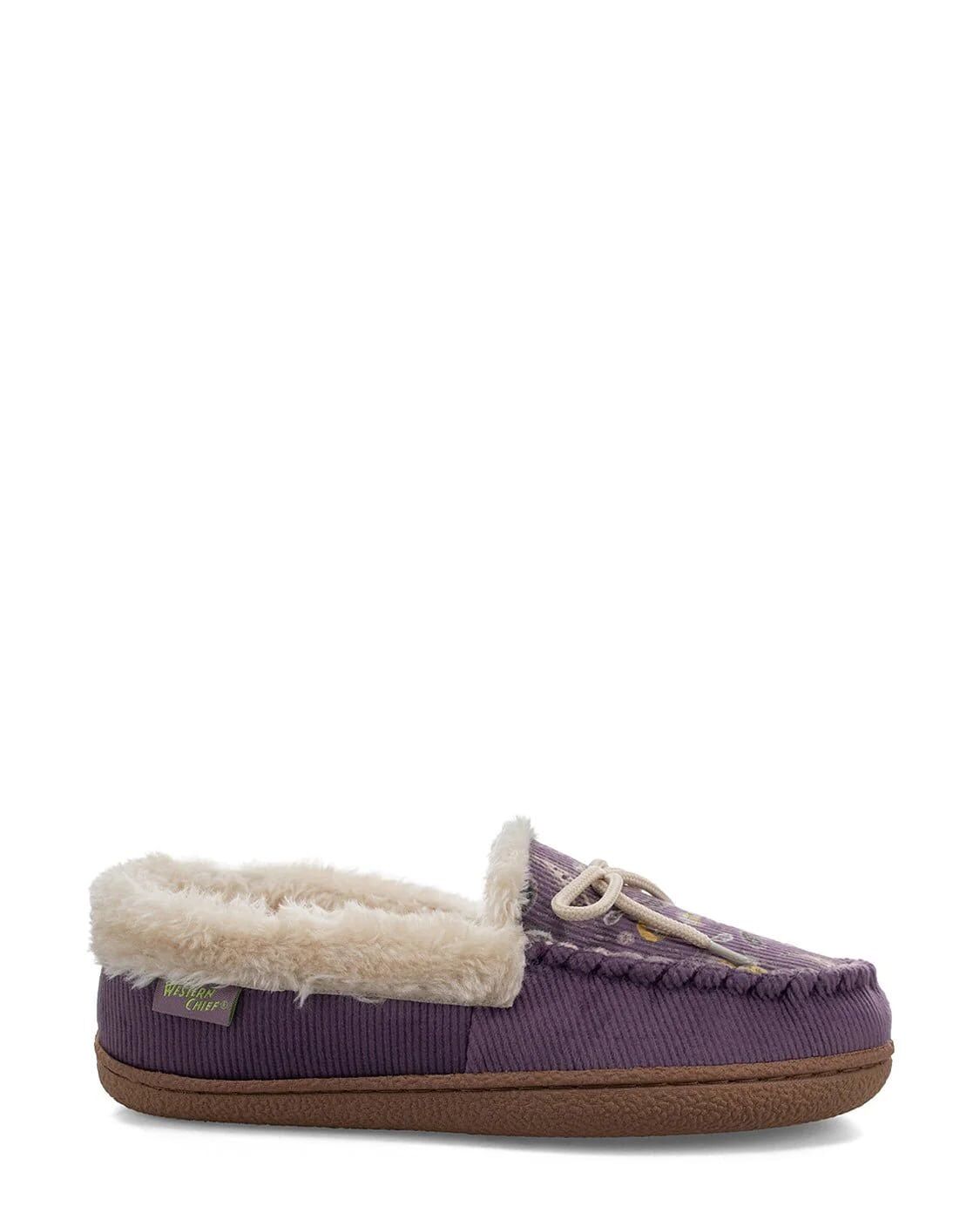 Western Chief Women's Elaine Paisley Slipper in Purple