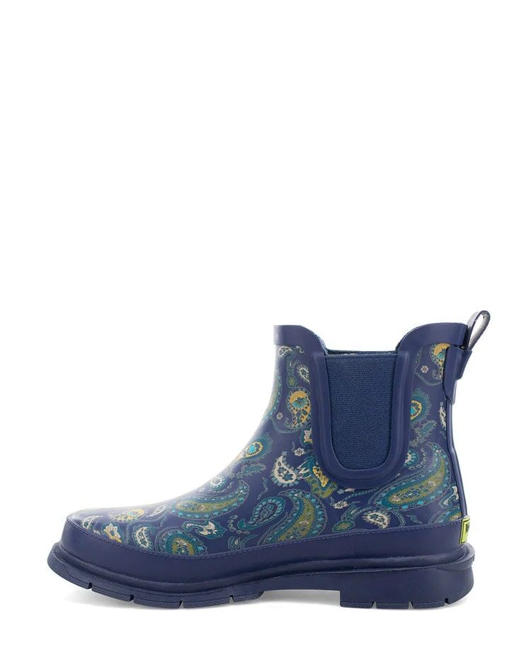 Western Chief Women's Paisley Chelsea Rain Boot in Blue