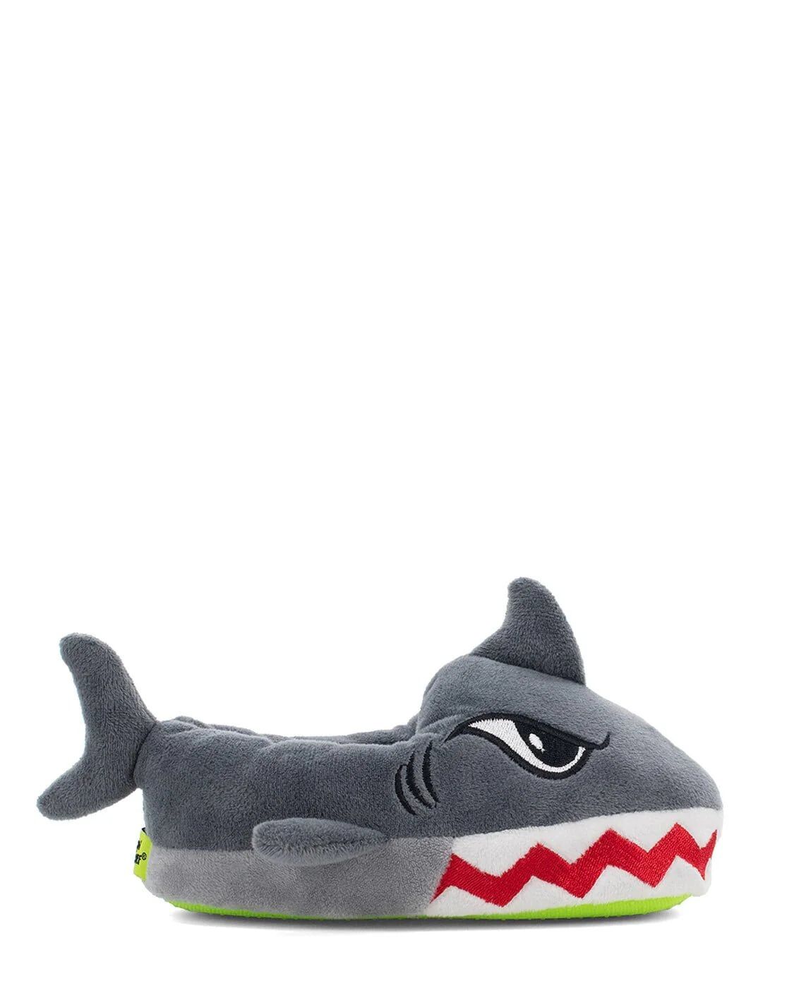 Western Chief Kids' Shark Slipper in Grey