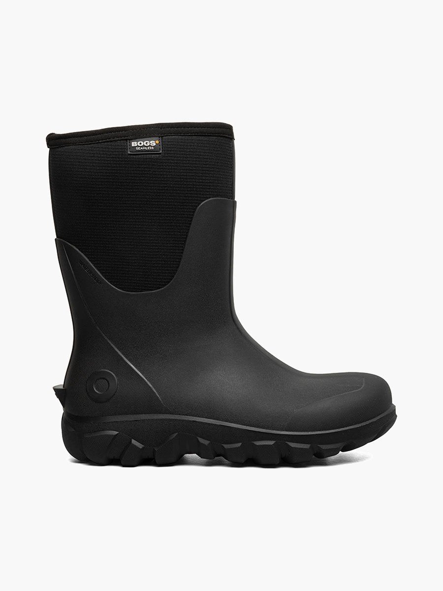 Bogs Men's Classic Seamless Mid Farm Boots in Black