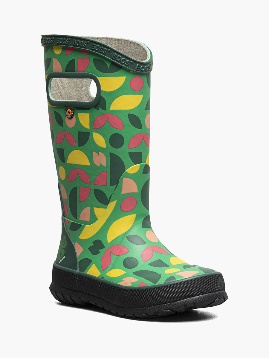 Bogs Kids' 4-H Shapes Rain Boots in Green