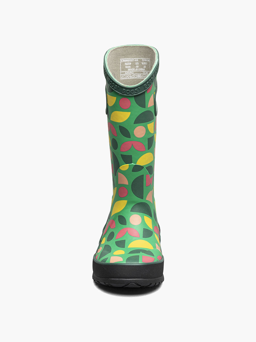 Bogs Kids' 4-H Shapes Rain Boots in Green