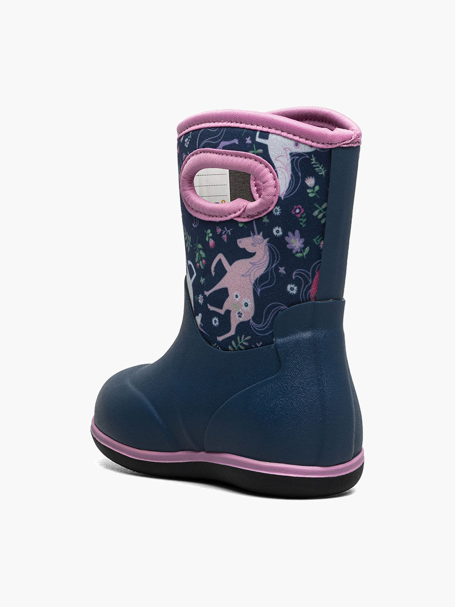 Bogs Kids' Classic Unicorn Meadow Baby Boots in Indigo