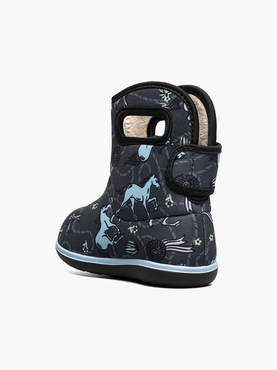 Bogs Kids' Baby Bogs II Horses Baby Boots