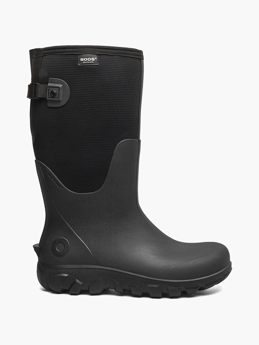 27cm BOGS HERRINGBONE TALL ネイビー 9US Classic Seamless Mid Men's Farm Boots | BOGS