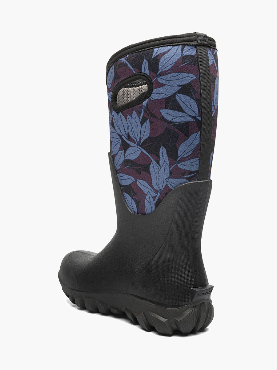 Bogs Women's Classic Seamless Tall Outline Leaves Farm Boots