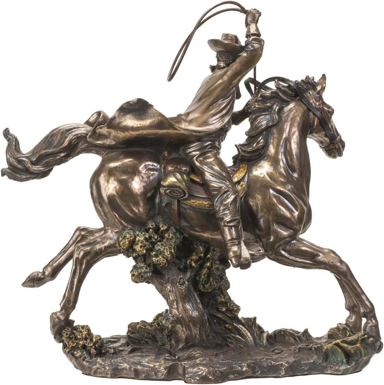 Pacific Trading Cowboy Lasso Action Statue, 9 1/2-In