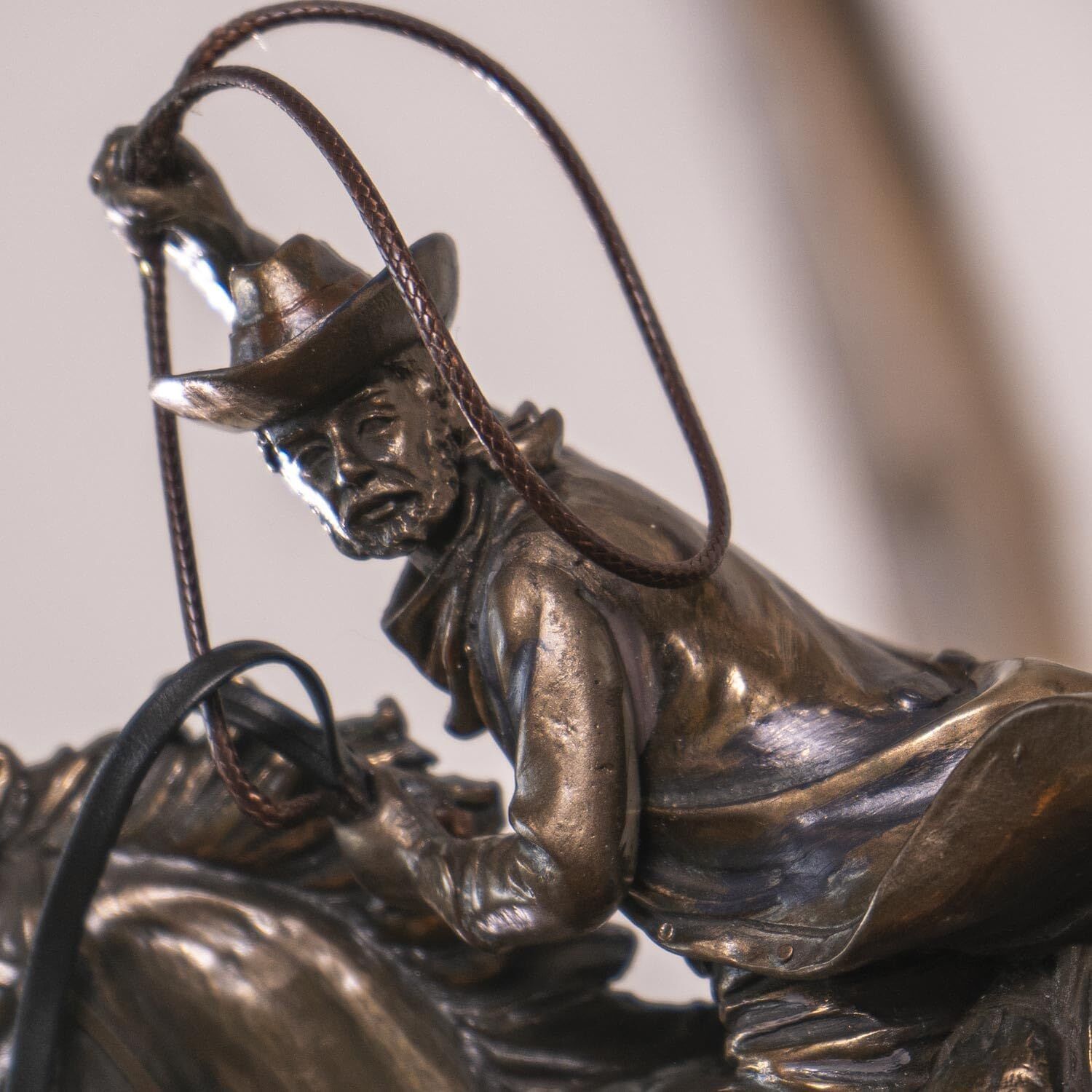 Pacific Trading Cowboy Lasso Action Statue, 9 1/2-In