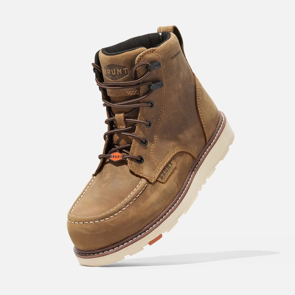 BRUNT Men's The Marin 6-In Composite Toe Work Boot in Brown