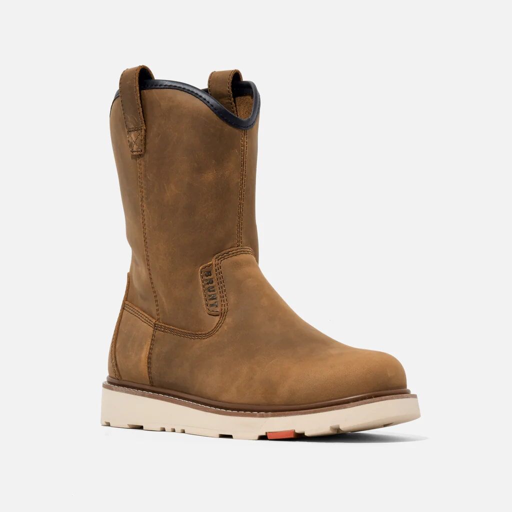 BRUNT Men's The Bolduc Unlined Soft Toe Roper Boot in Brown