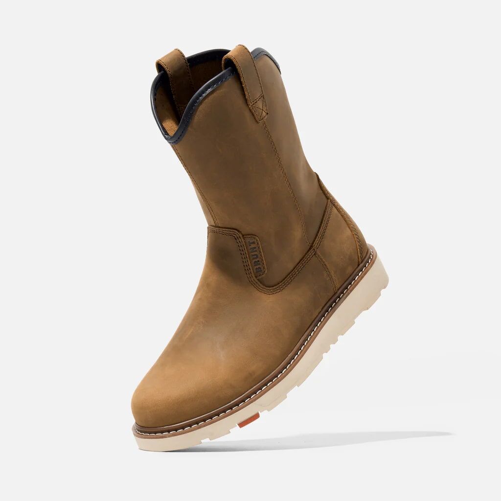 BRUNT Men's The Bolduc Unlined Soft Toe Roper Boot in Brown