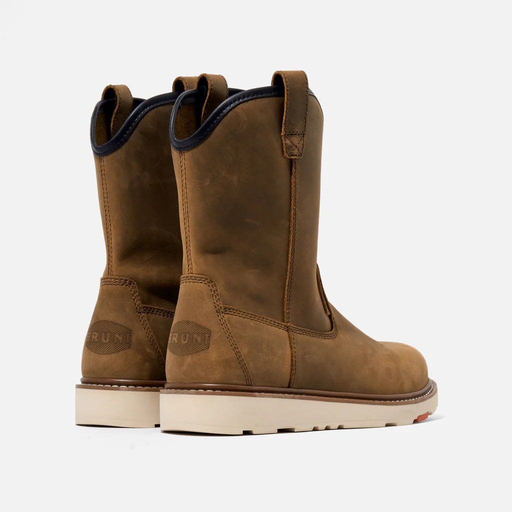 BRUNT Men's The Bolduc Unlined Soft Toe Roper Boot in Brown