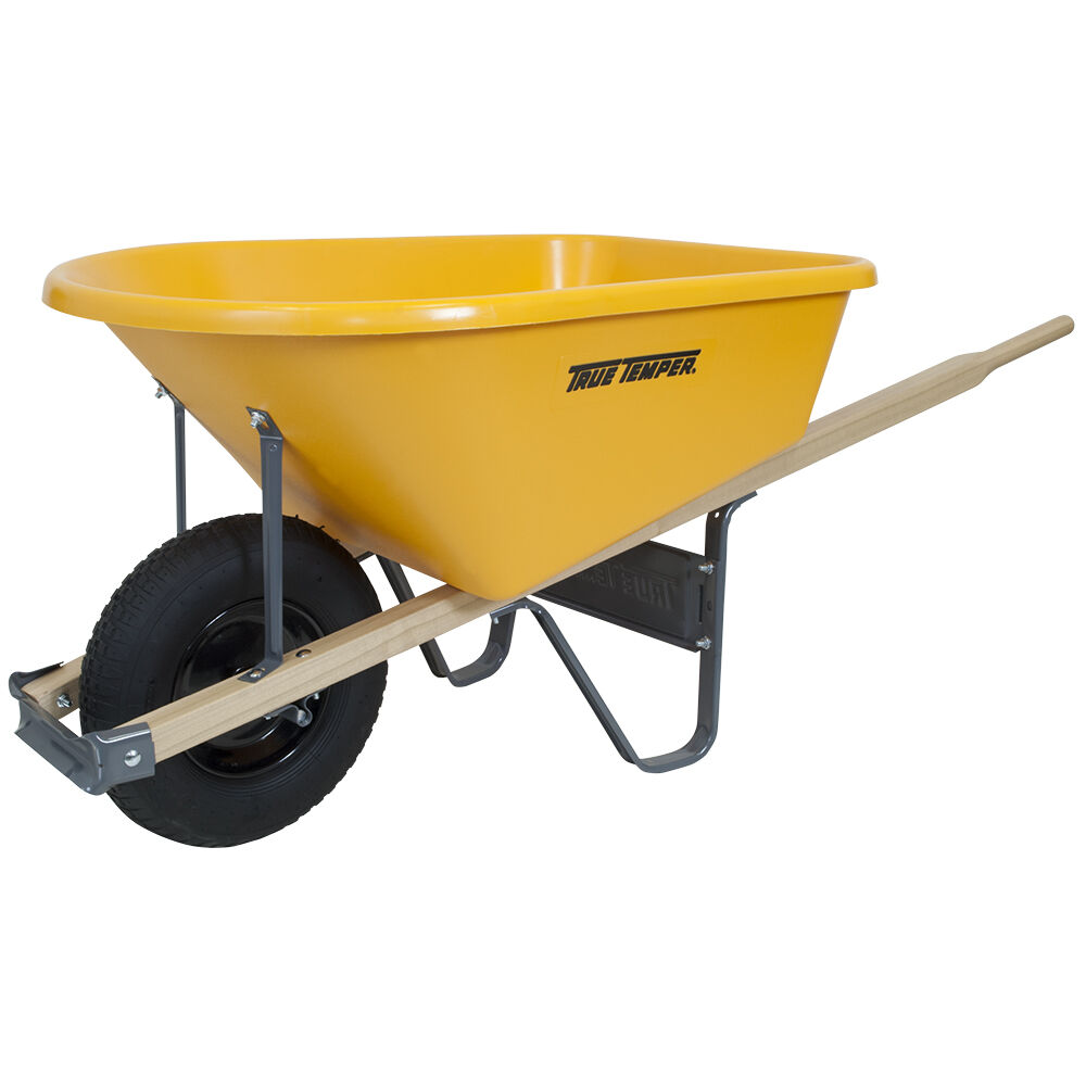 True Temper Poly Wheelbarrow, 6 cu. ft.