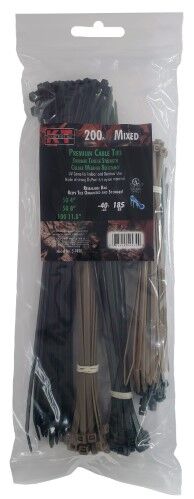 KT Industries Camo Tie Assortment 4-In, 8-In, & 11.8-In