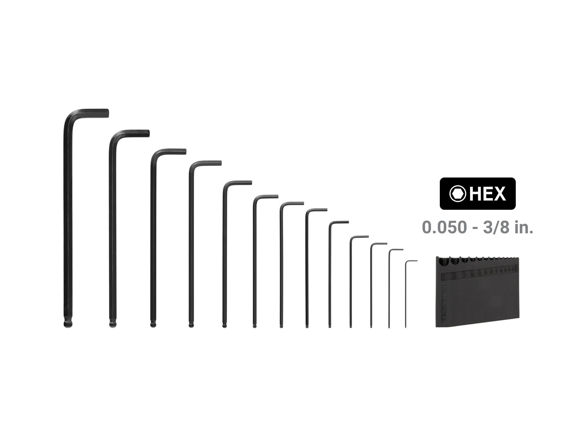 Tekton Ball End Hex L-Key Set with Holder, 13-Pc