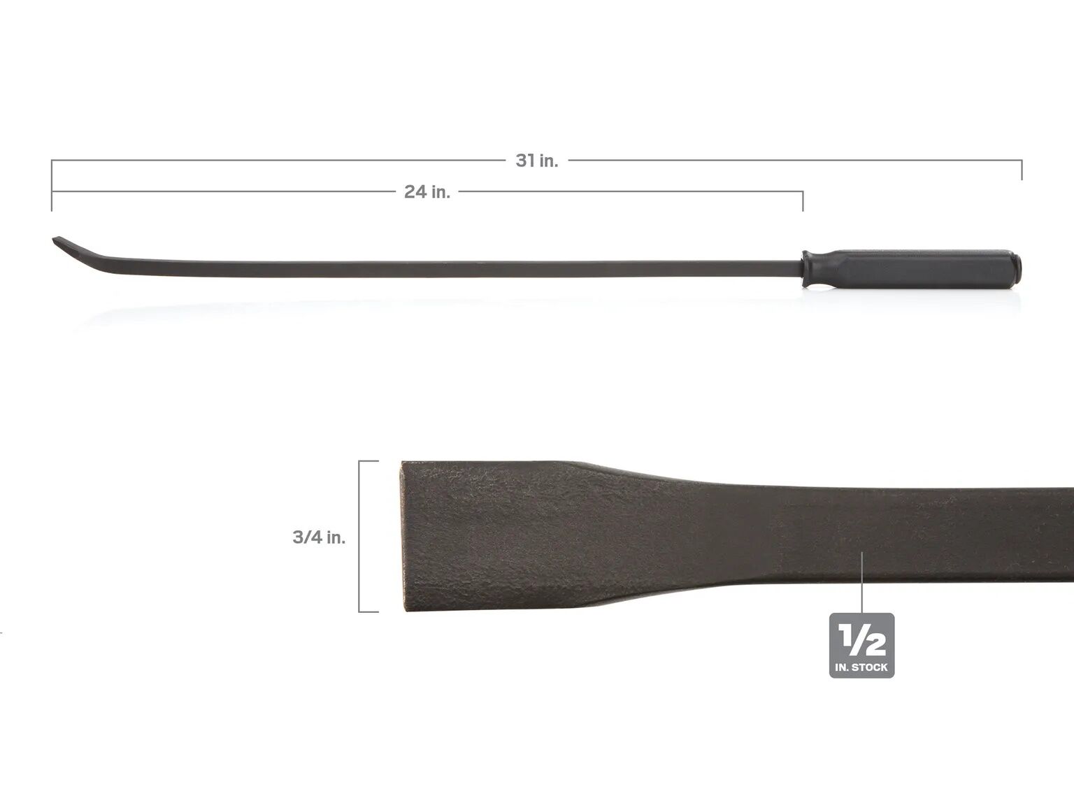 Tekton Angled End Handled Pry Bar, 31-In