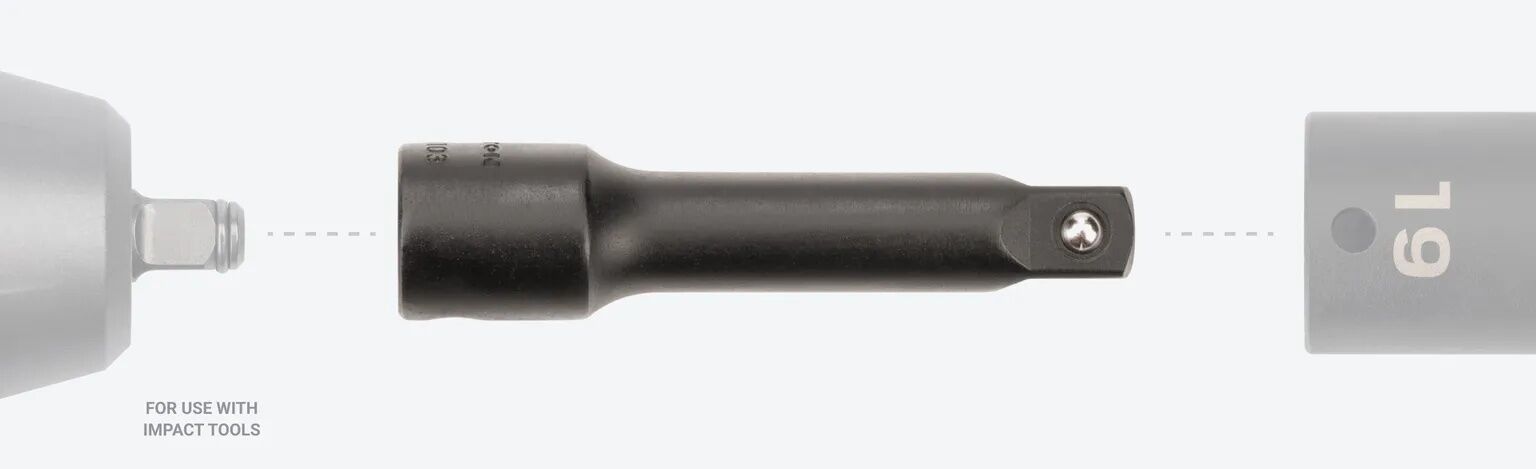 Tekton Impact Socket Extension, 3/8-In Drive x 6-In