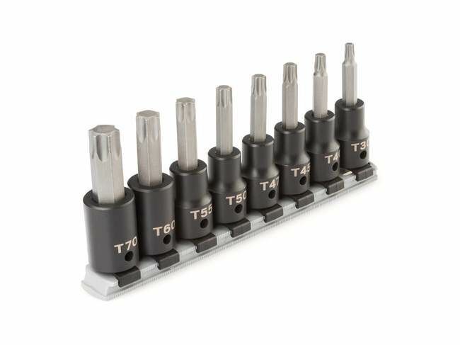 Tekton 8 Piece 1/2 in Drive Torx Impact Bit Socket Set