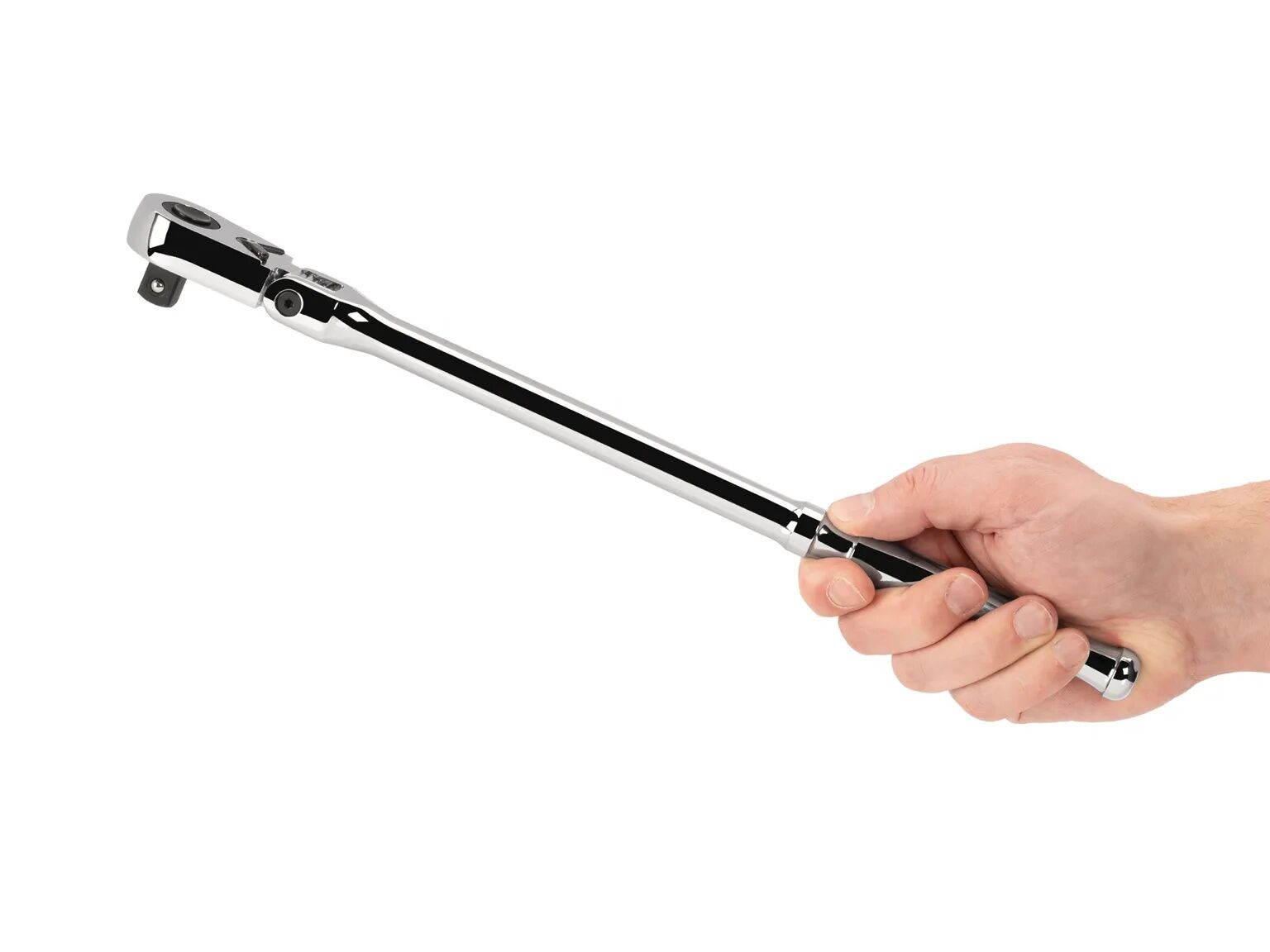 Tekton Polished Long Flex Head Quick-Release Ratchet, 1/2-In Drive, 14-In