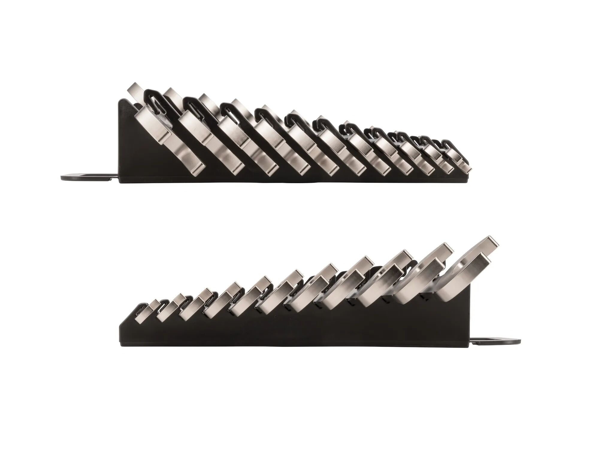 Tekton Angle Head Open End Wrench 11-Pc Set With Holder, 3/8-1-In