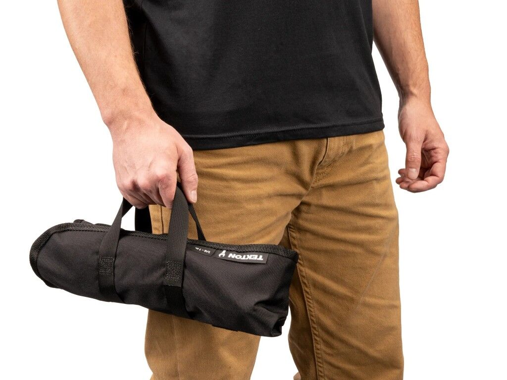 Tekton Flex Head 12-Point Ratcheting 1/4-1-In Combination Wrench Set with Pouch, 15-Pc