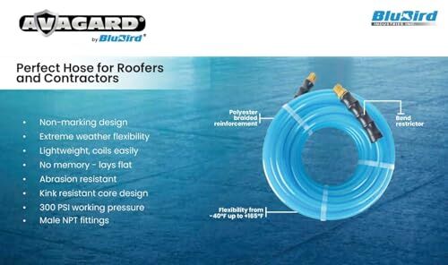 Avagard Premium Poly Air Hose, 1/4-In X 50-Ft